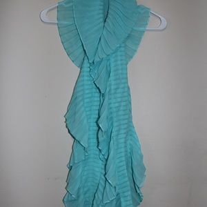 White House Black Market sea glass pleated scarf